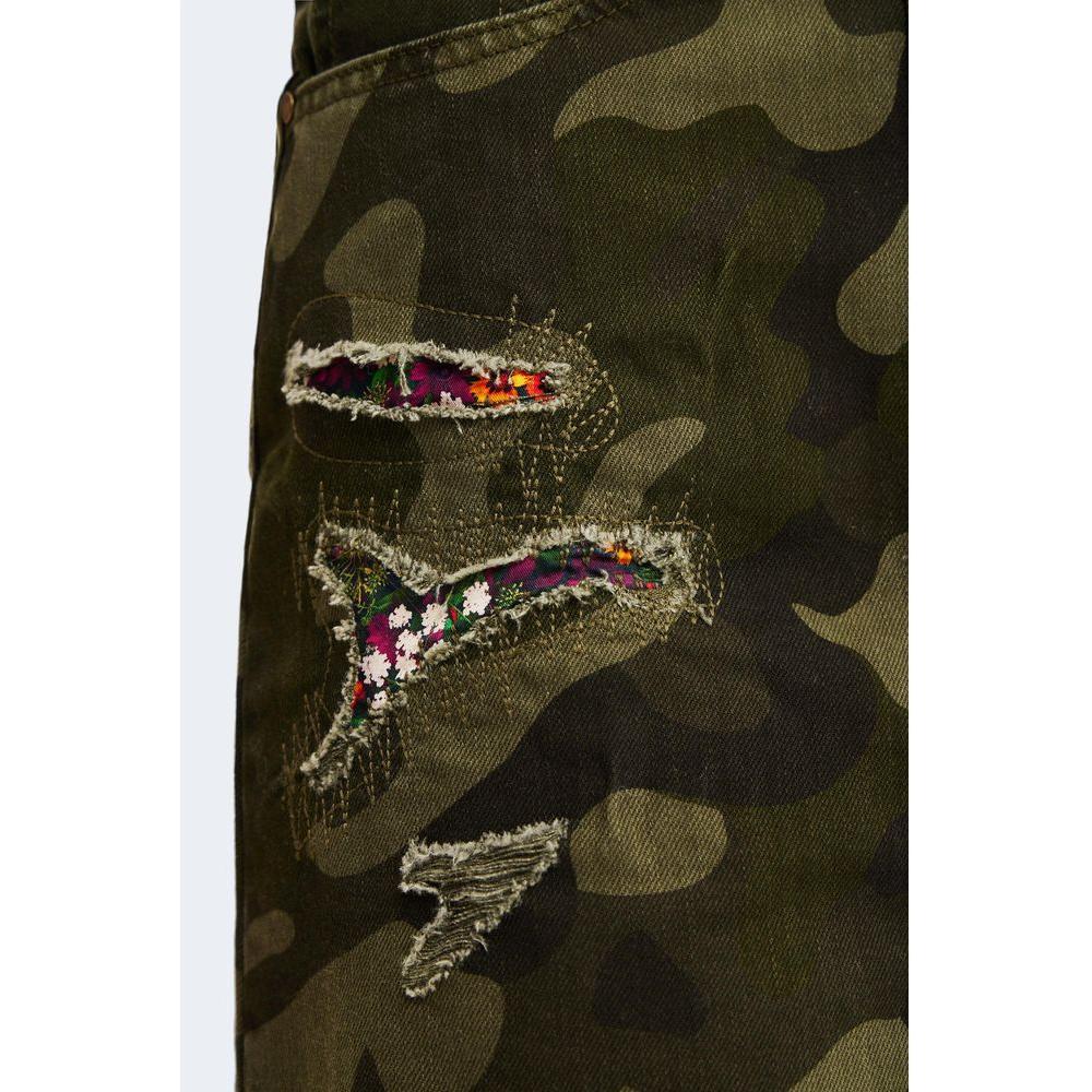 Desigual Army Cotton Skirt Desigual