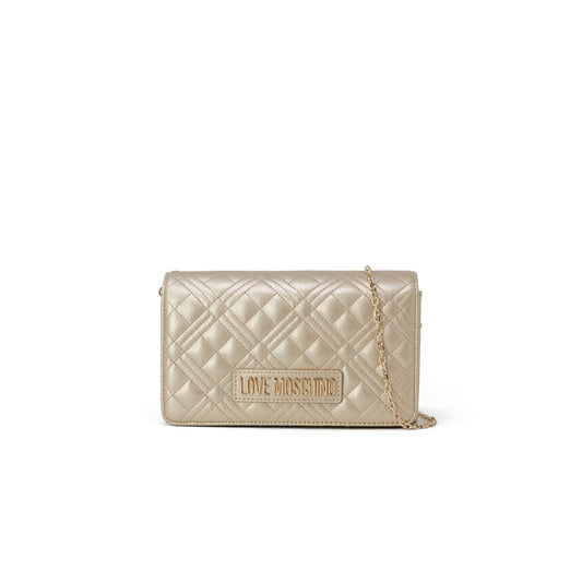 Love Moschino Gold Polyethylene Handbag Love Moschino