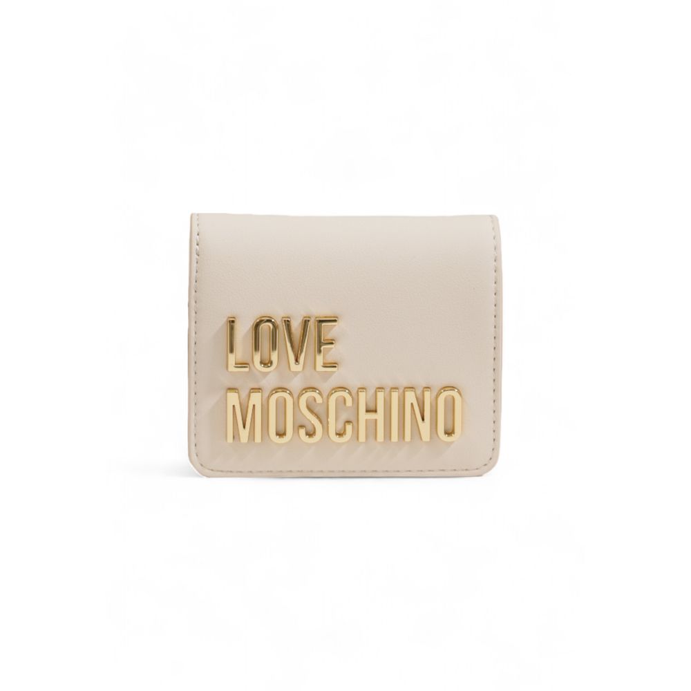 Love Moschino Beige Polyethylene Wallet Love Moschino