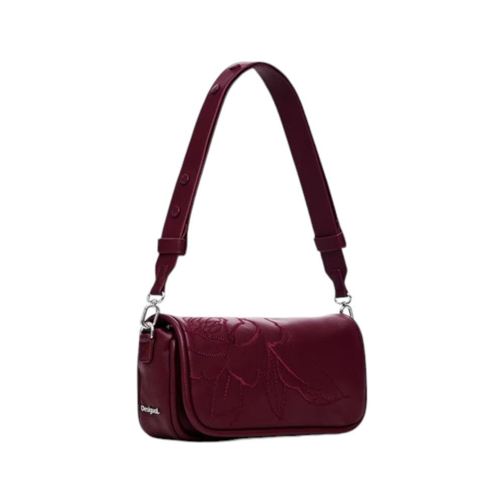 Desigual Bordeaux Polyethylene Handbag Desigual