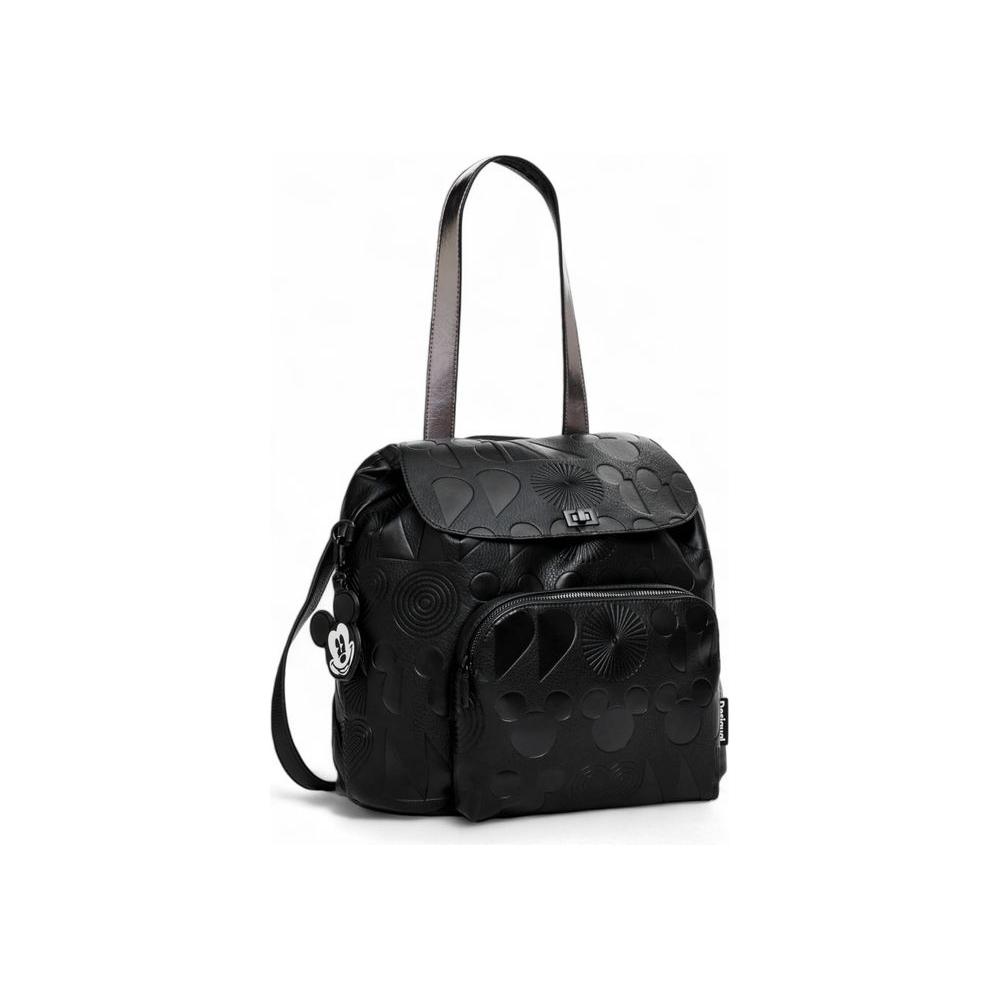 Front view with bag zipped and handles upright.