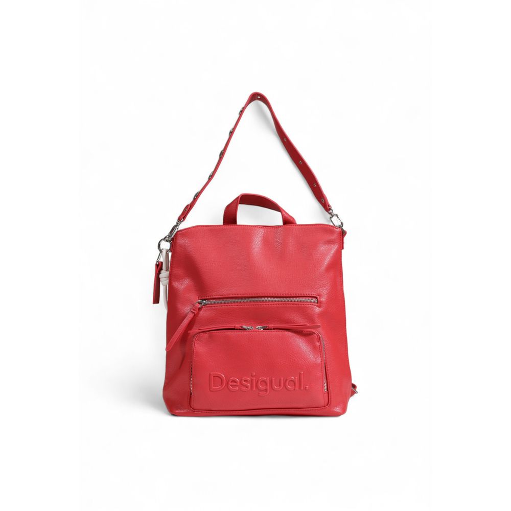 Desigual Red Polyethylene Backpack