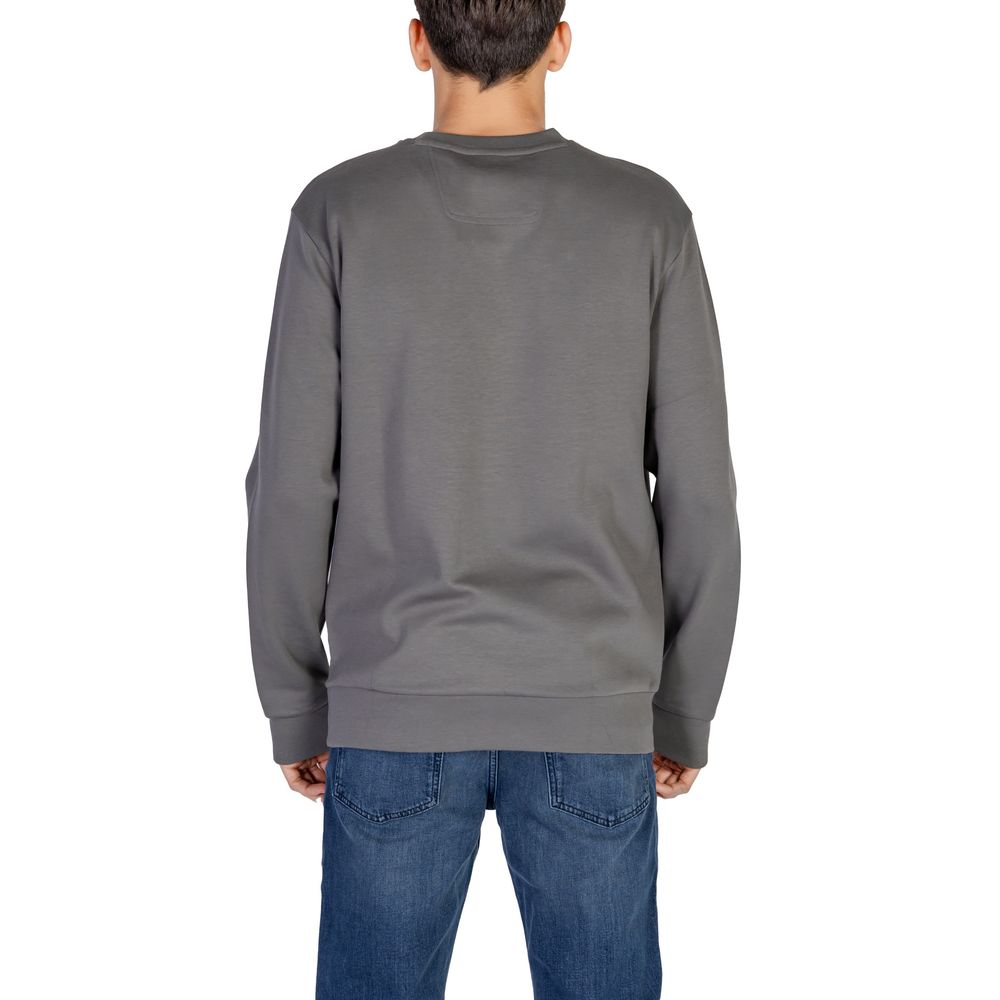 Hugo Boss Gray Cotton Sweater