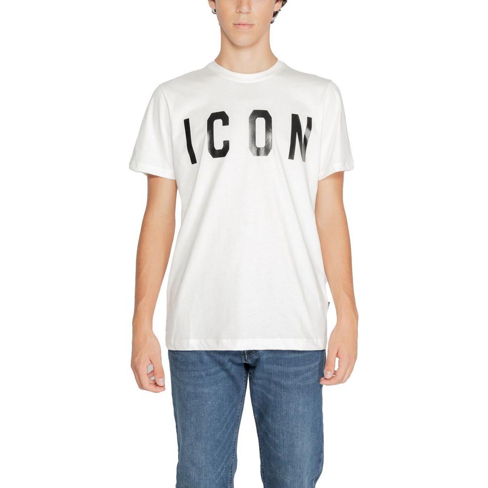 Icon White Cotton T-Shirt Icon