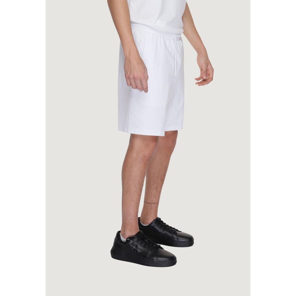 EA7 Emporio Armani White Cotton Short EA7 Emporio Armani