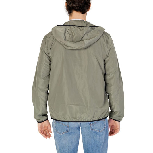 EA7 Emporio Armani Green Polyester Jacket EA7 Emporio Armani