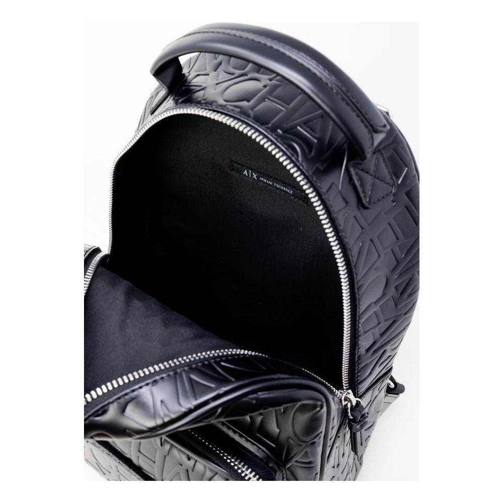 Armani Exchange Black Polyester Backpack Armani Exchange