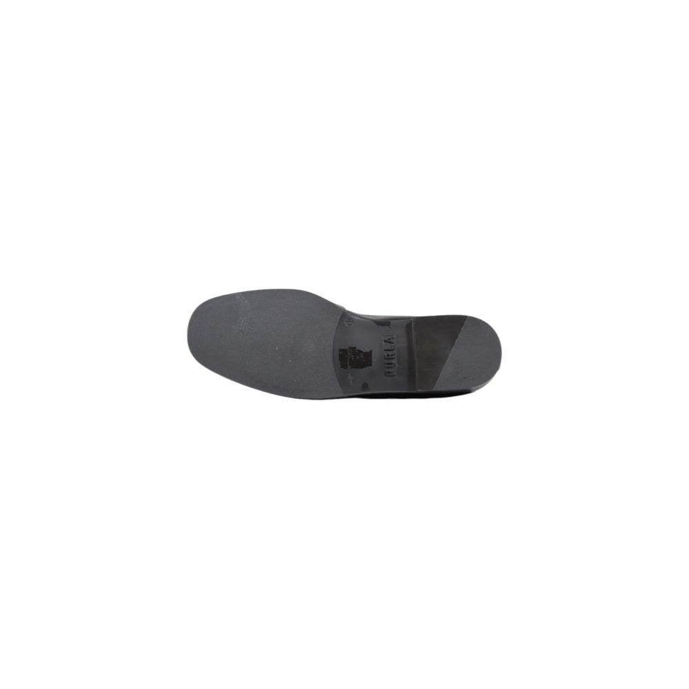 Furla Black Leather Flat Shoe Furla