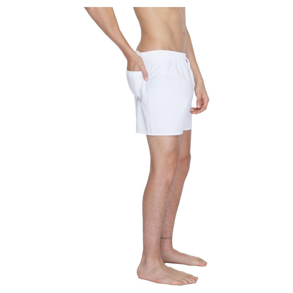 EA7 Emporio Armani White Polyester Swimwear EA7 Emporio Armani