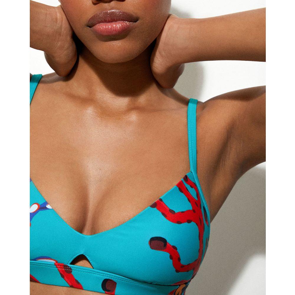 Desigual Turquoise Polyester Swimwear Desigual