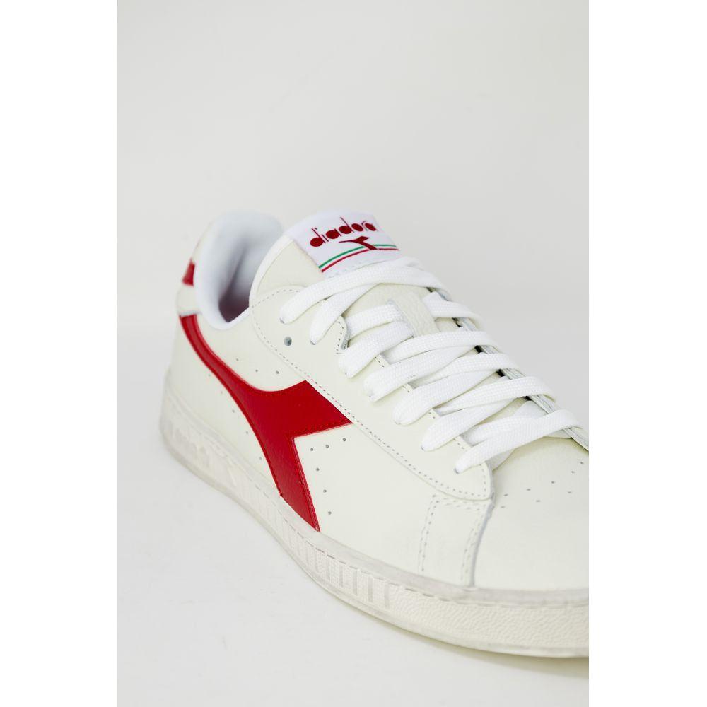 Diadora Red Synthetic Leather Sneaker Diadora