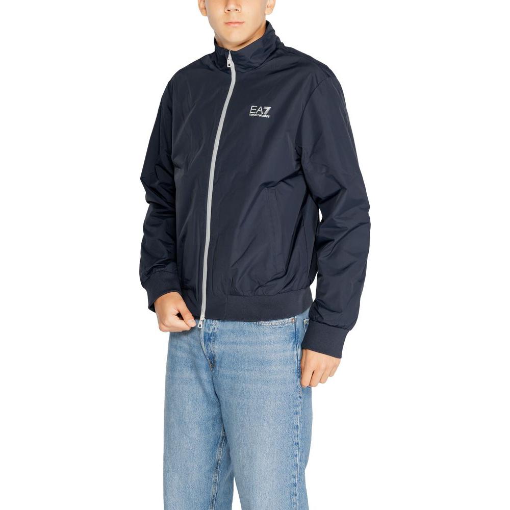 EA7 Emporio Armani Blue Polyamide Jacket EA7 Emporio Armani