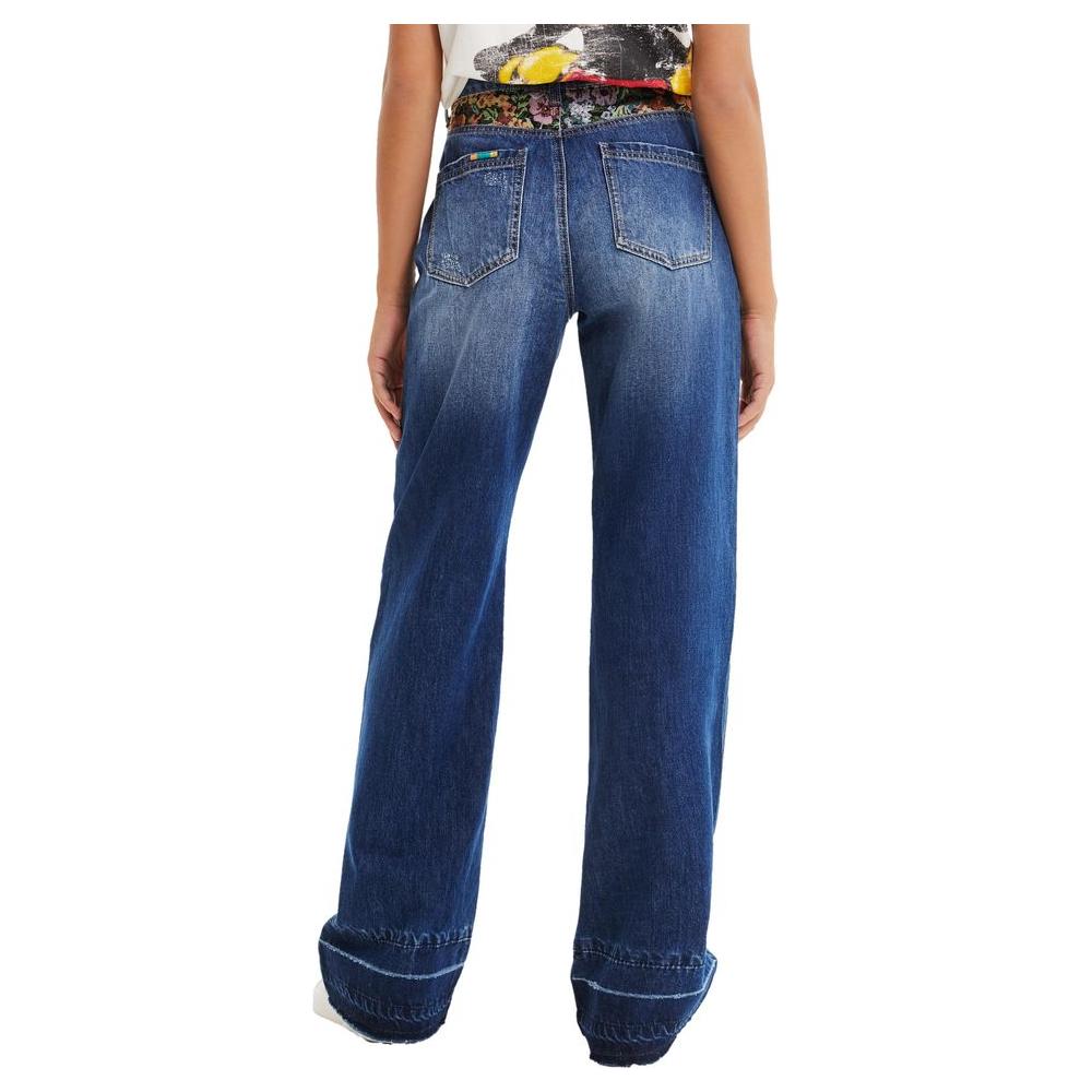 Desigual Blue Cotton Jeans & Pant Desigual