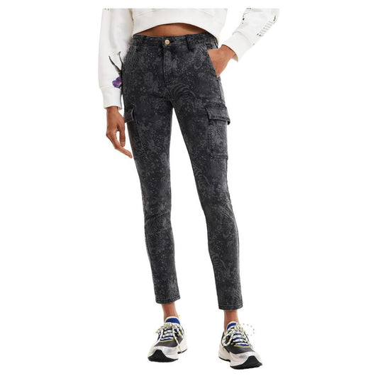 Desigual Black Cotton Jeans & Pant Desigual