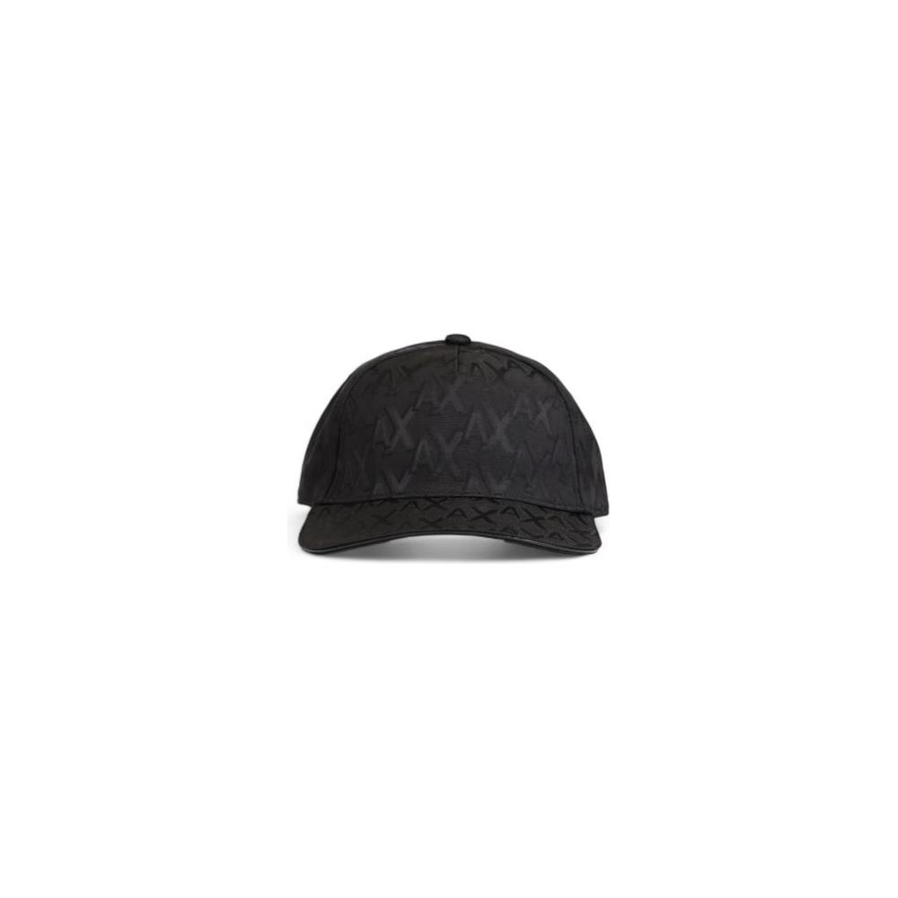 Armani Exchange Black Polyester Hats & Cap Armani Exchange