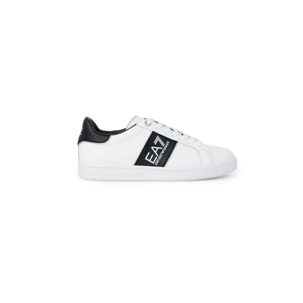 EA7 Emporio Armani White Leather Sneaker EA7 Emporio Armani