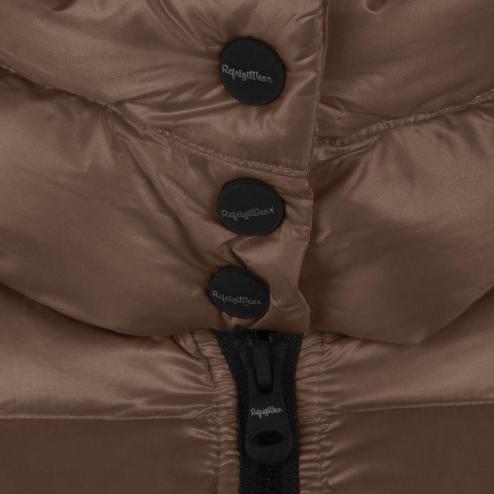 Refrigiwear Brown Nylon Jackets & Coat Refrigiwear