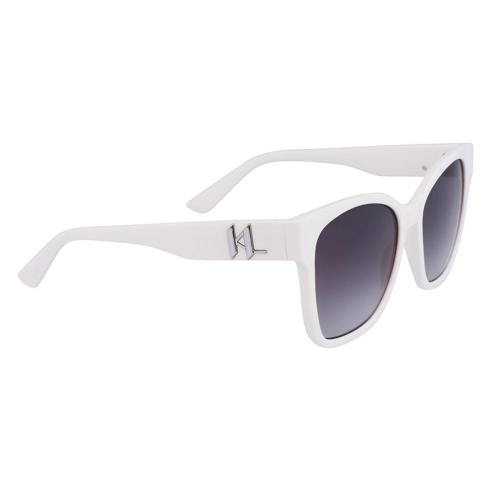 Karl Lagerfeld White Injected Sunglasses Karl Lagerfeld