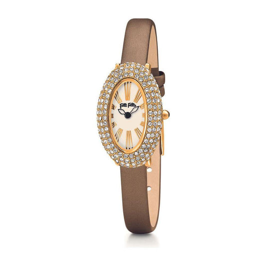 Folli Follie Gold Leather Watch Folli Follie