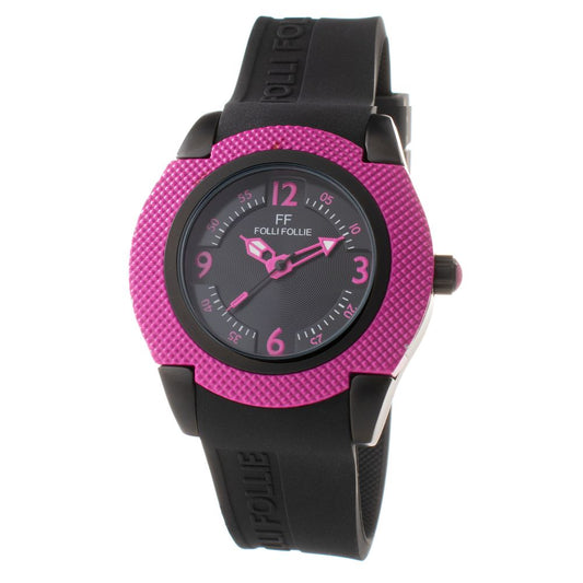 Folli Follie Black Synthetic Sport Watch