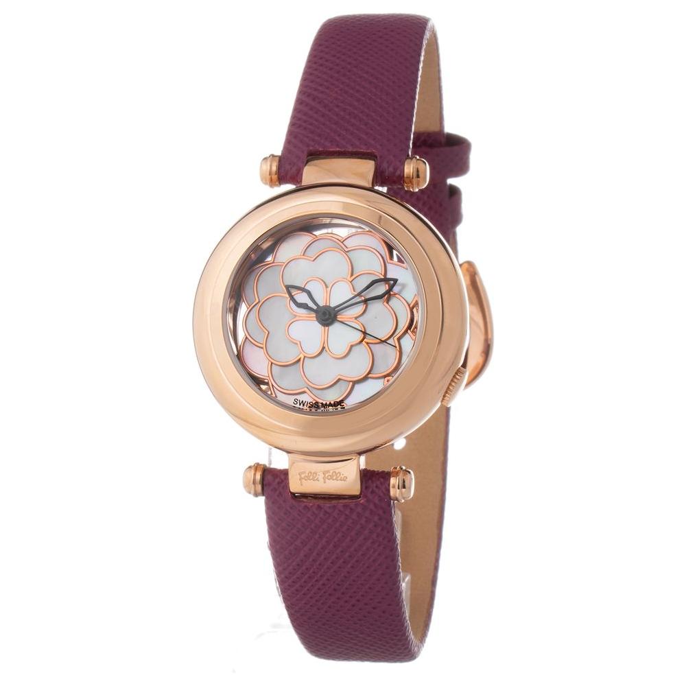 Folli Follie Purple Leather Watch Folli Follie