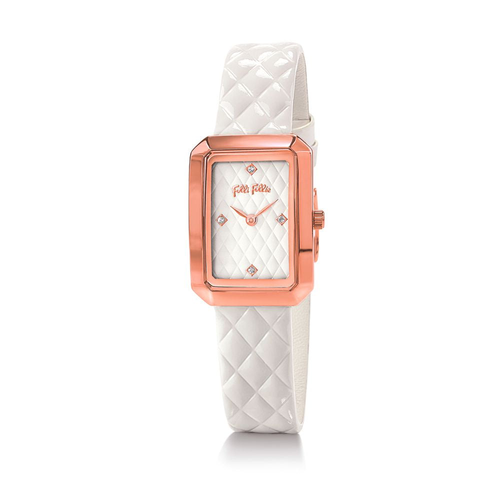 Folli Follie White Leather Watch Folli Follie