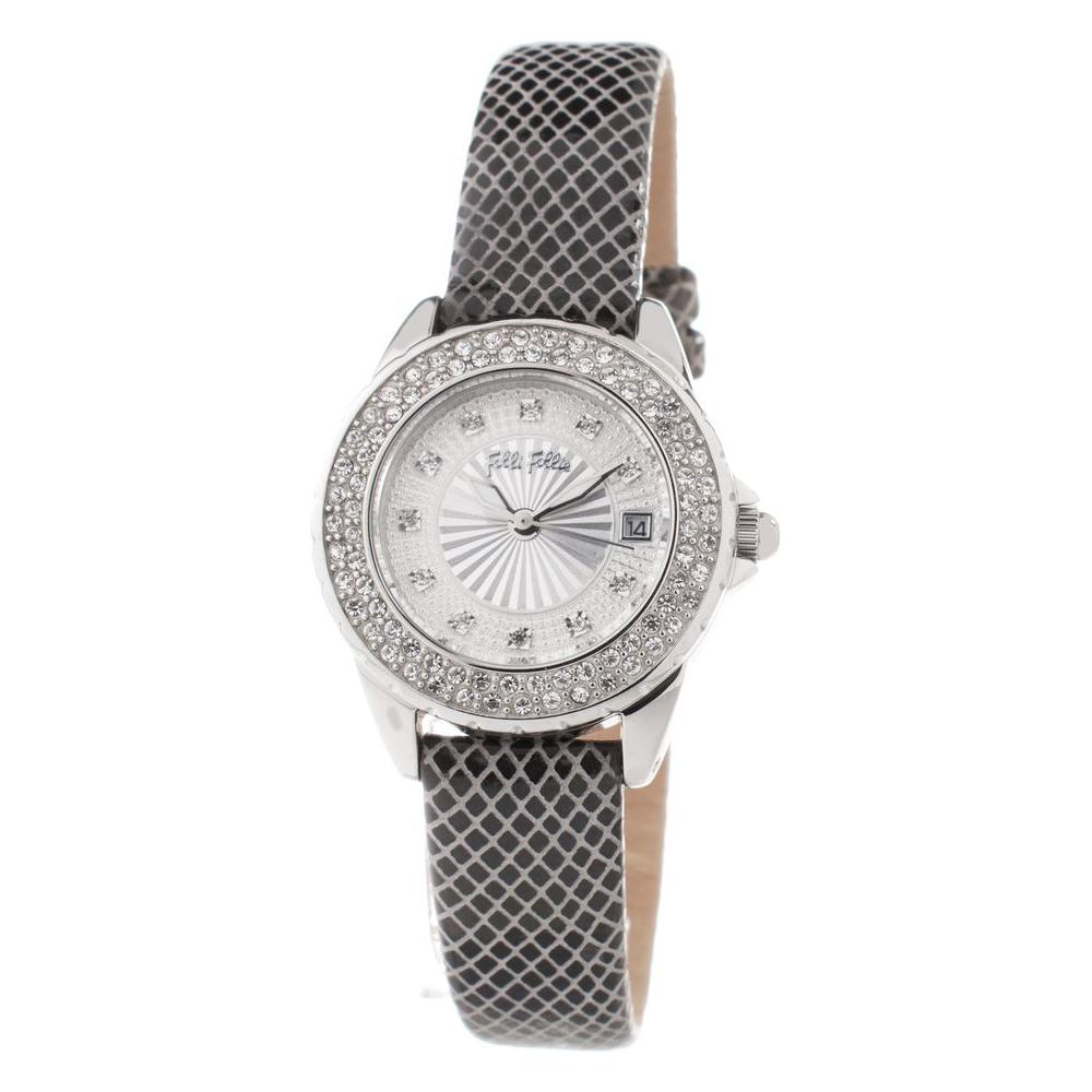 Folli Follie Gray Leather Watch Folli Follie