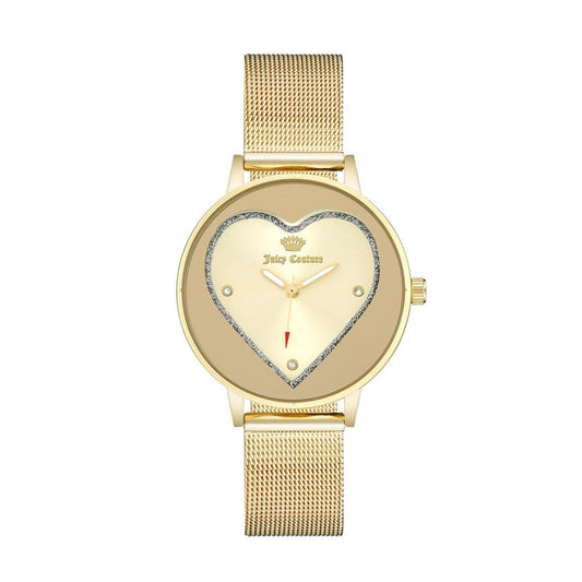Juicy Couture Gold Stainless Steel Dress Watch