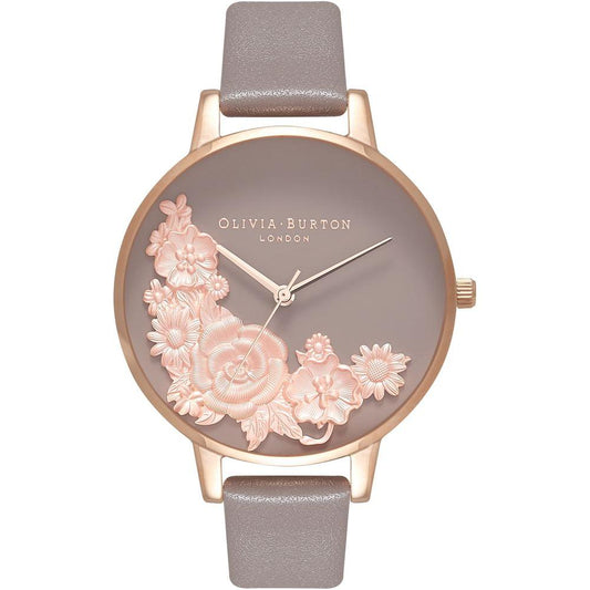 Olivia Burton Gray Leather Watch Olivia Burton