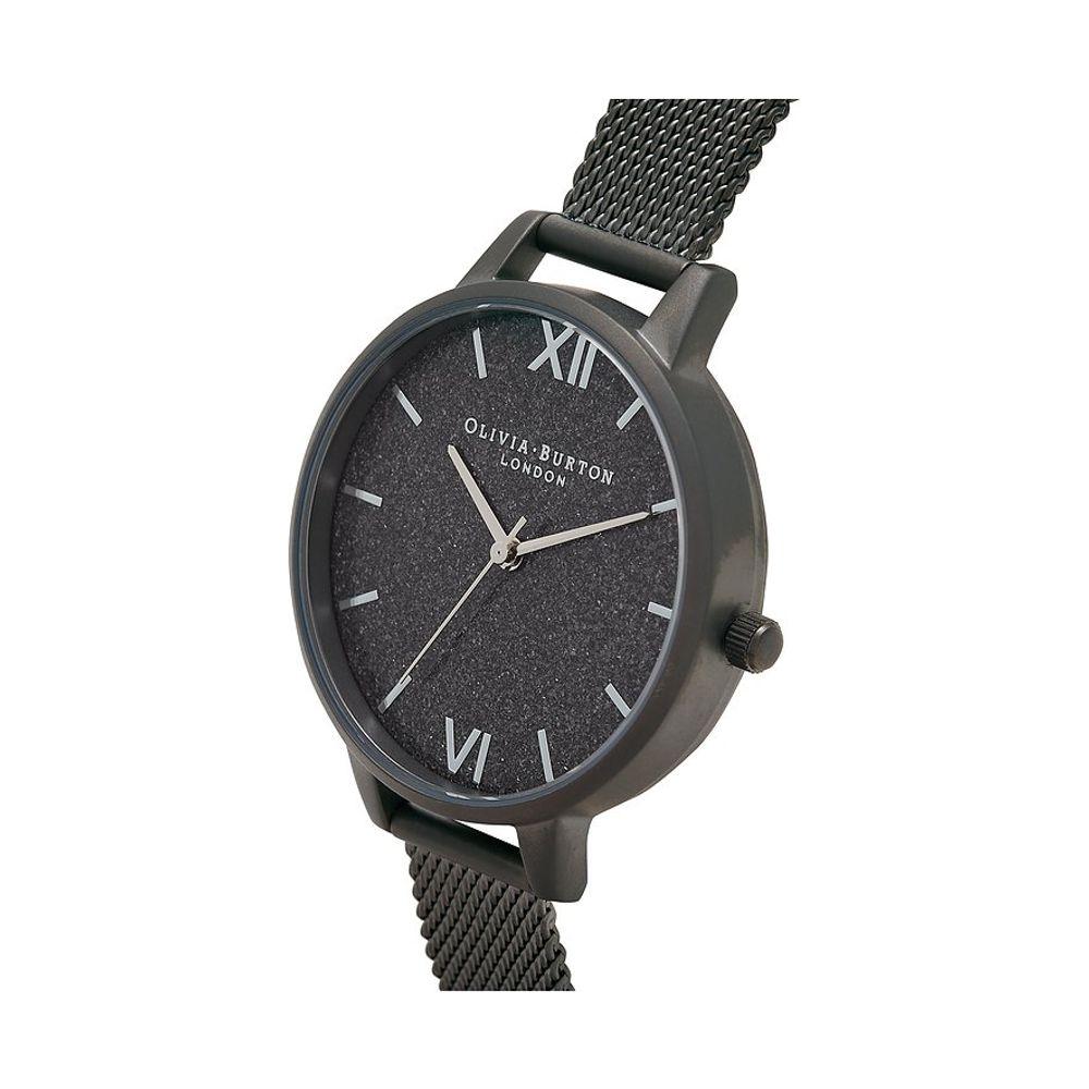 Olivia Burton Black Steel Watch Olivia Burton