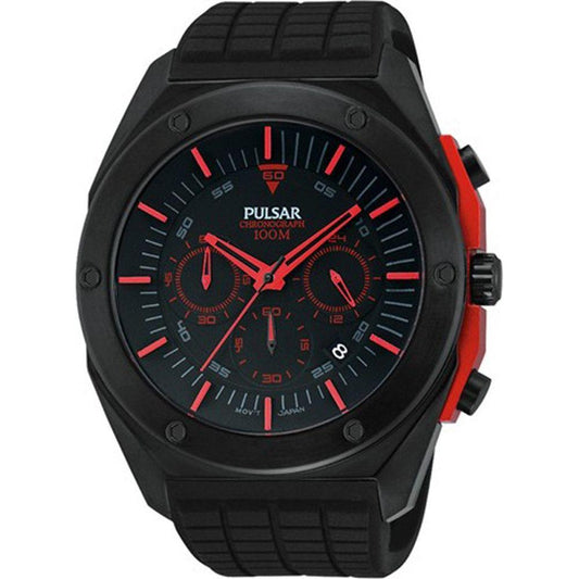 Pulsar Black Rubber Watch Pulsar