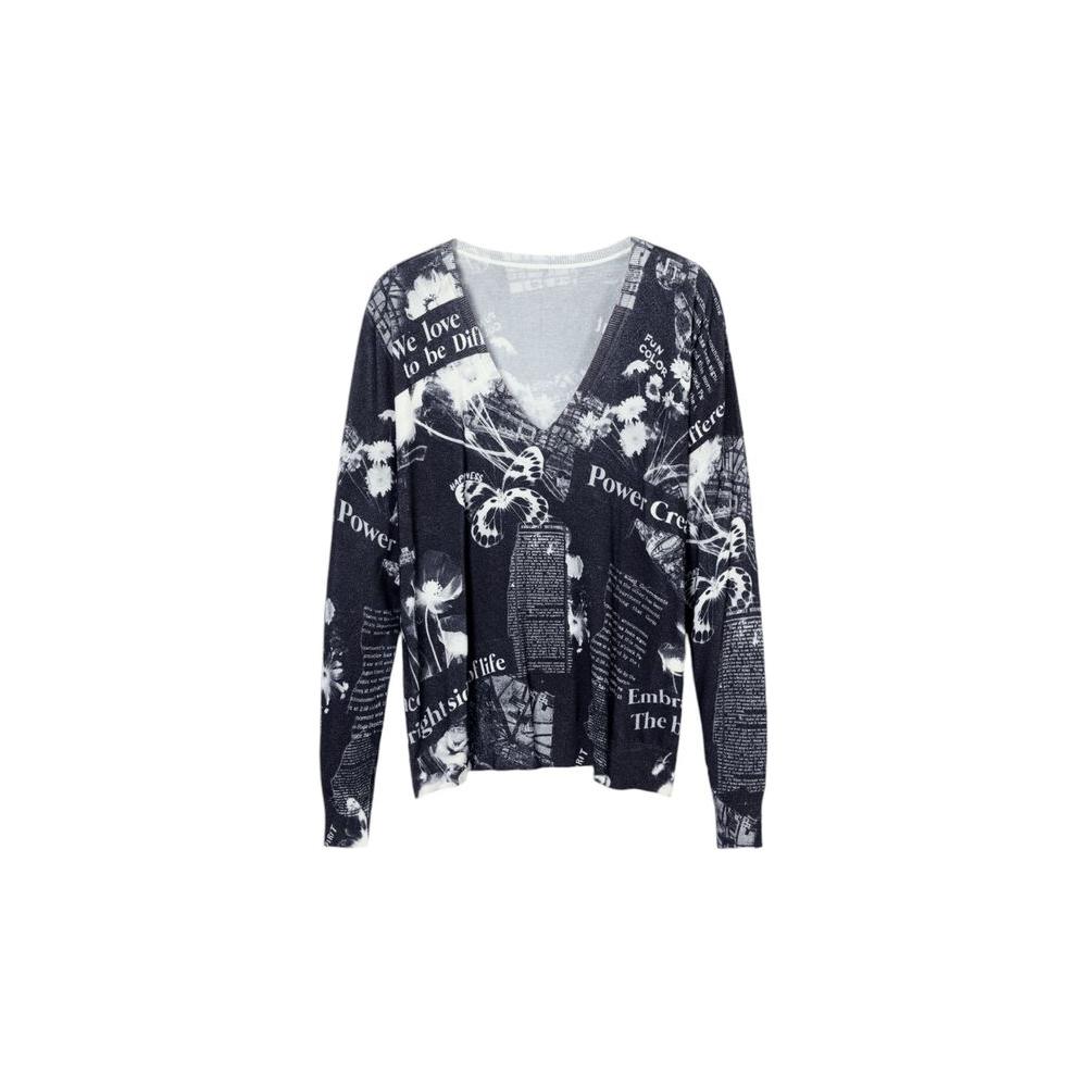 Desigual Black Viscose Tops & T-Shirt Desigual