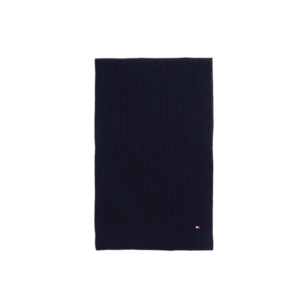 Tommy Hilfiger Blue Cotton Scarf Tommy Hilfiger