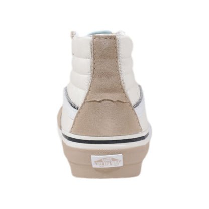 Vans Beige Leather High Top Sneakers