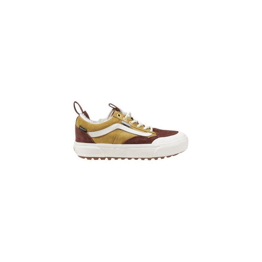 Vans Beige Leather Athletic Sneakers