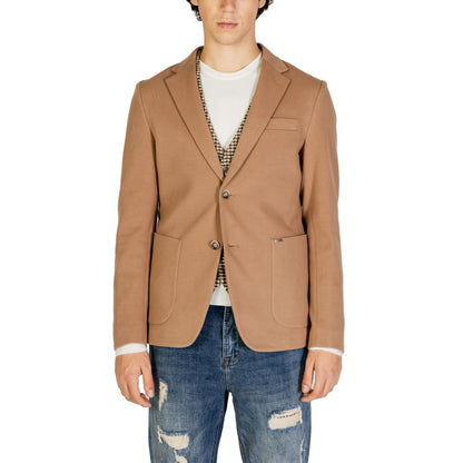 Gianni Lupo Beige Cotton Blazer 1728,71956299936,Beige,Blazers - Suits & Blazers - Clothing,Clothing,Gianni Lupo,IT44 | S,Men,New with tags,Suits & Blazers - Clothing