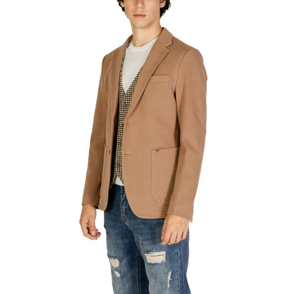 Gianni Lupo Beige Cotton Blazer 1728,71956299936,Beige,Blazers - Suits & Blazers - Clothing,Clothing,Gianni Lupo,IT44 | S,Men,New with tags,Suits & Blazers - Clothing