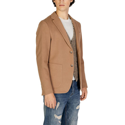 Gianni Lupo Beige Cotton Blazer 1728,71956299936,Beige,Blazers - Suits & Blazers - Clothing,Clothing,Gianni Lupo,IT44 | S,Men,New with tags,Suits & Blazers - Clothing