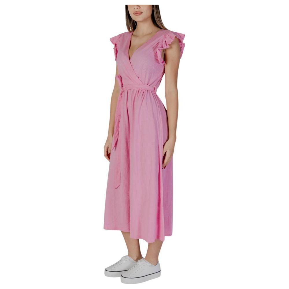 B.Young Multicolor Cotton Long Dress