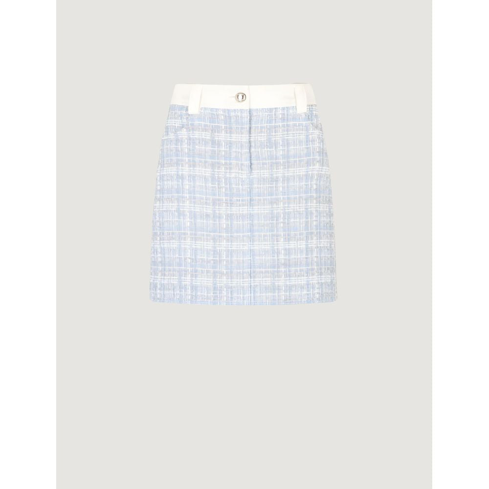 Morgan De Toi Blue Polyester Mini Skirt
