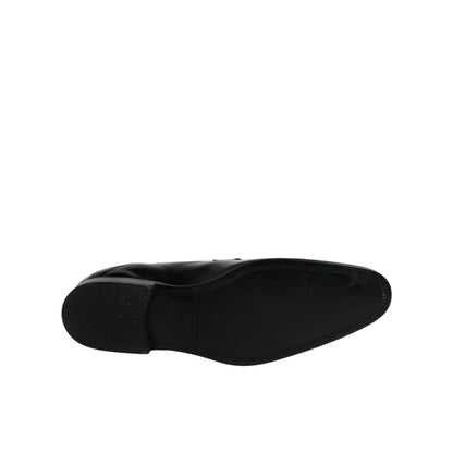 Dolce & Gabbana Black Leather Lace Up Derby Formal Shoes