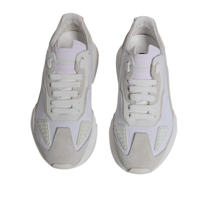 Dolce & Gabbana White Leather Daymaster Low Top Sneakers Shoes