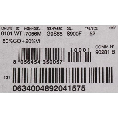 Dolce & Gabbana Gray STAFF Cotton Striped Vest