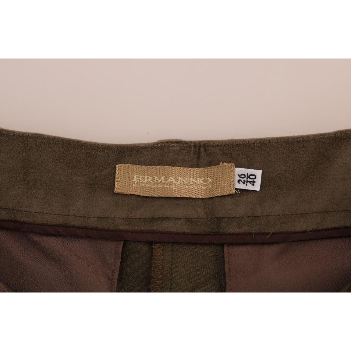 Ermanno Scervino Chic Brown Bermuda Elegance Ermanno Scervino