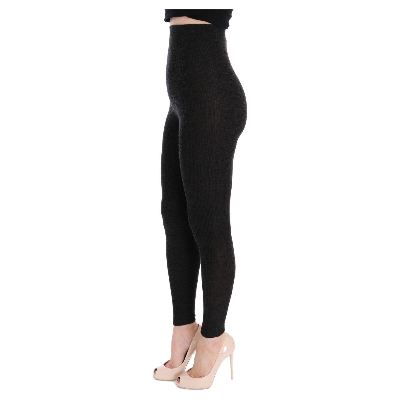 Dolce & Gabbana Elegant High-Waist Cashmere Tights Pants Dolce & Gabbana