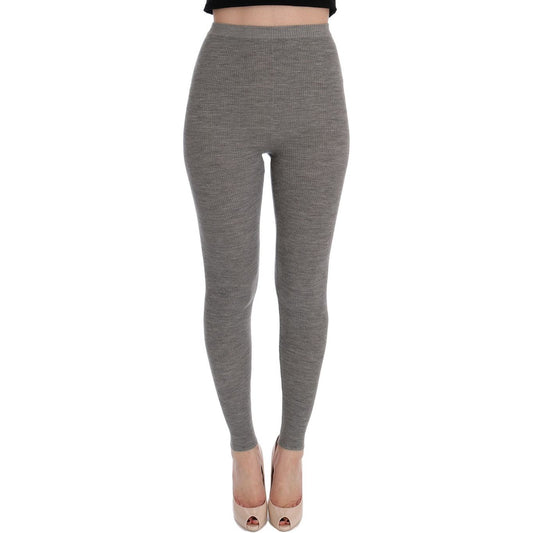 Dolce & Gabbana Gray Cashmere Stretch Tights 1728,67345645728,Athletic Pants - Pants - Clothing,Clothing,Dolce & Gabbana,Gray,IT40|S,Material: 100% Cashmere,New with tags,Pants - Clothing,Tights & Socks - Women - Clothing,Tights - Underwear - Clothing,Und