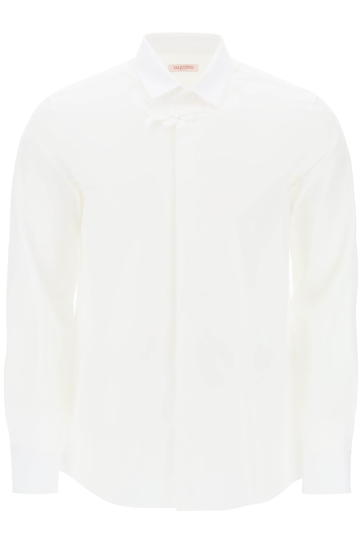 Valentino Garavani Valentino Garavani poplin shirt with flower patch detail