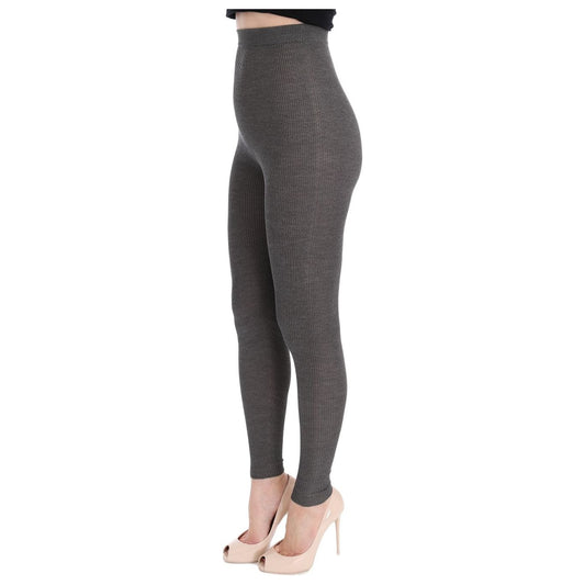 Dolce & Gabbana Elegant High Waist Cashmere Tights Pants Dolce & Gabbana