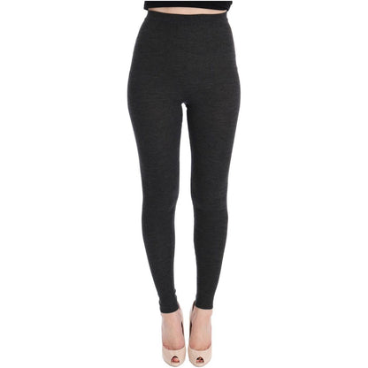 Dolce & Gabbana Gray Wool Stretch Tights 1728,67345645728,Athletic Pants - Pants - Clothing,Clothing,Dolce & Gabbana,Gray,IT40|S,Material: 100% Wool,New with tags,Pants - Clothing,Tights & Socks - Women - Clothing,Tights - Underwear - Clothing,Underwear -