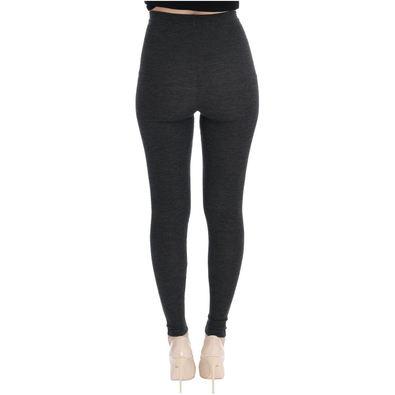 Dolce & Gabbana Gray Wool Stretch Tights 1728,67345645728,Athletic Pants - Pants - Clothing,Clothing,Dolce & Gabbana,Gray,IT40|S,Material: 100% Wool,New with tags,Pants - Clothing,Tights & Socks - Women - Clothing,Tights - Underwear - Clothing,Underwear -